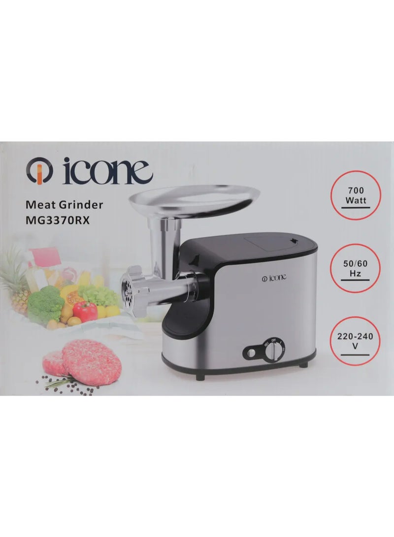 Icone Meat Grinder 700 W, Steel ,MG3370RX - Image 2